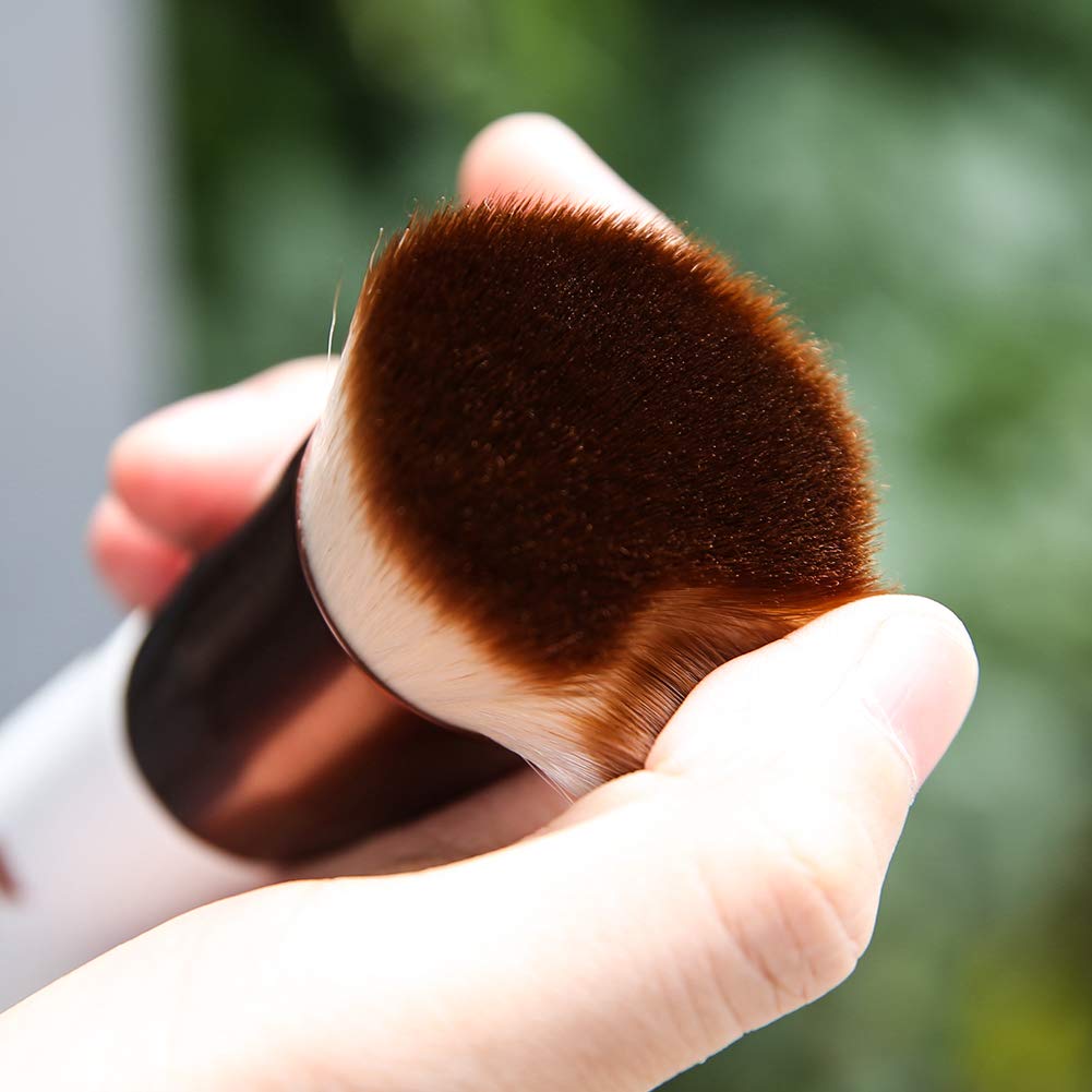 DUcare Foundation Brush Flat Top Kabuki Self Tanner Brush Synthetic Professional Makeup Brush Liquid Blending Mineral Powder Buf