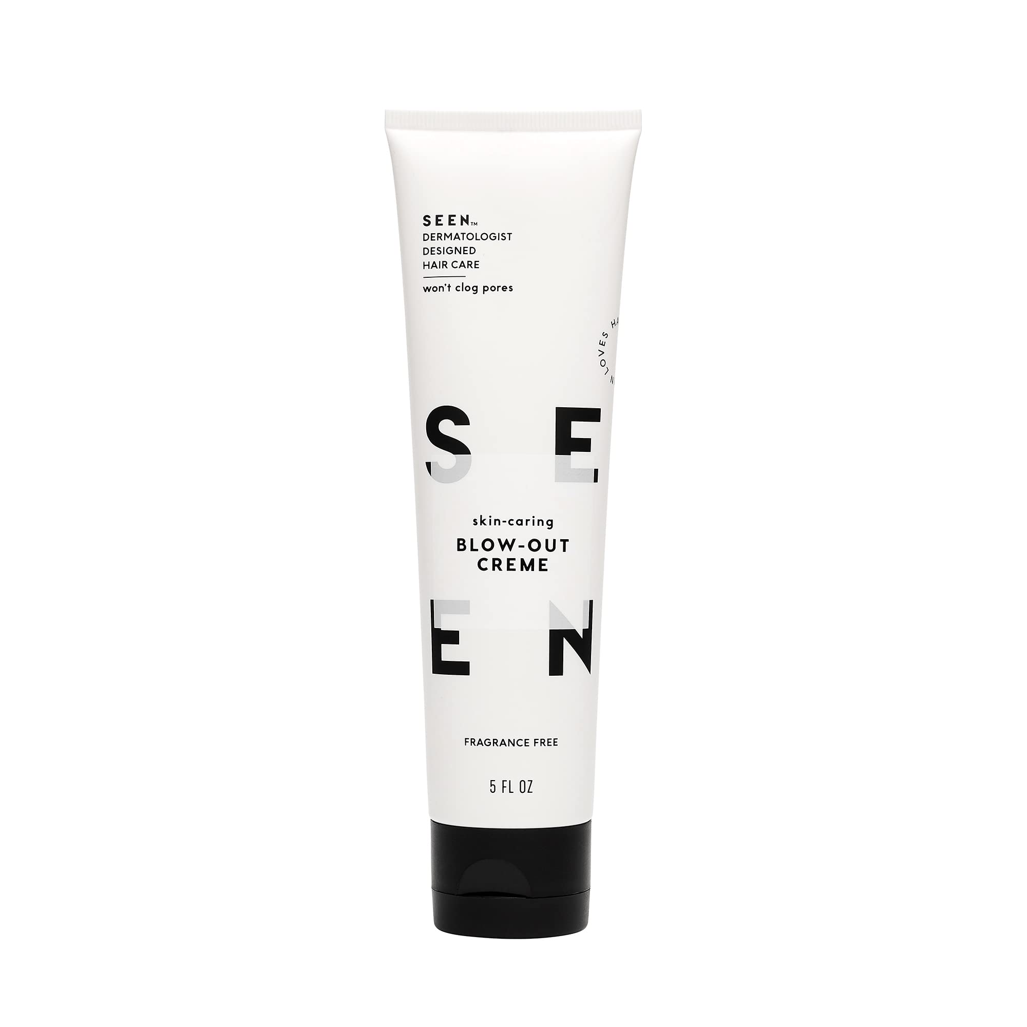 SEEN BlowOut Creme, Fragrance Free  NonComedogenic & SulfateFree Blow Out Hair Cream Reduces Frizz Heat Protectant Safe f