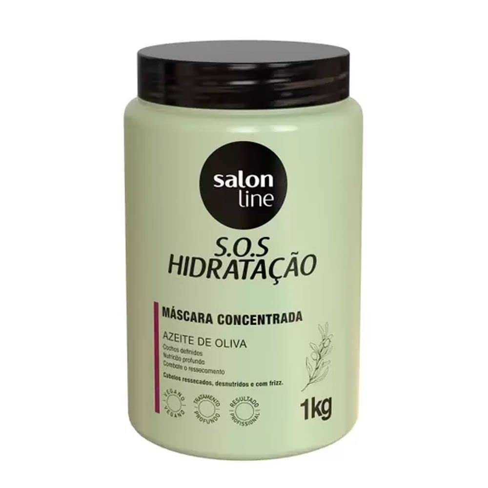 Linha Tratamento (To Podendo) Salon Line - Mascara De Hidratacao Concentrada Ultra Cachos Nivel 03, 1000 Gr - ({I can} Collectio