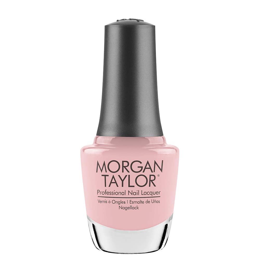 Morgan Taylor Nail Lacquer (Strike A Posie) Light Pink Professional Lacquer, Vibrant, Chip-Resistant, Fast-Drying, Long-Lasting,