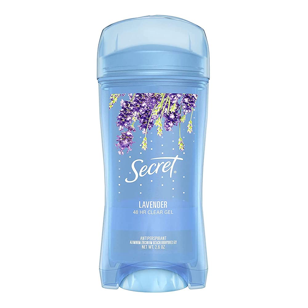 Secret Anti-Perspirant Deodorant Clear Gel Luxe Lavender 2.7 oz(Pack of 5)