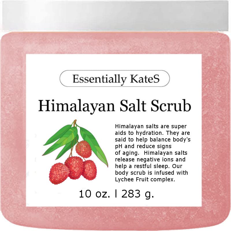 Himalayan Salt Scrub 10 oz - UNCOVER ULTIMATE SKIN HYDRATION and bestow glowing, healthier skin - The best stocking stuffer.