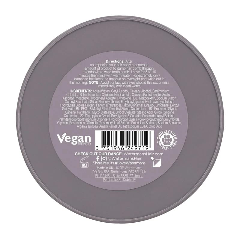 Watermans Masque Me: The Ultimate 8-In-1 Nourishing Hair Booster And Deep Conditioning Treatment For Dry, Damaged Hair And Growt