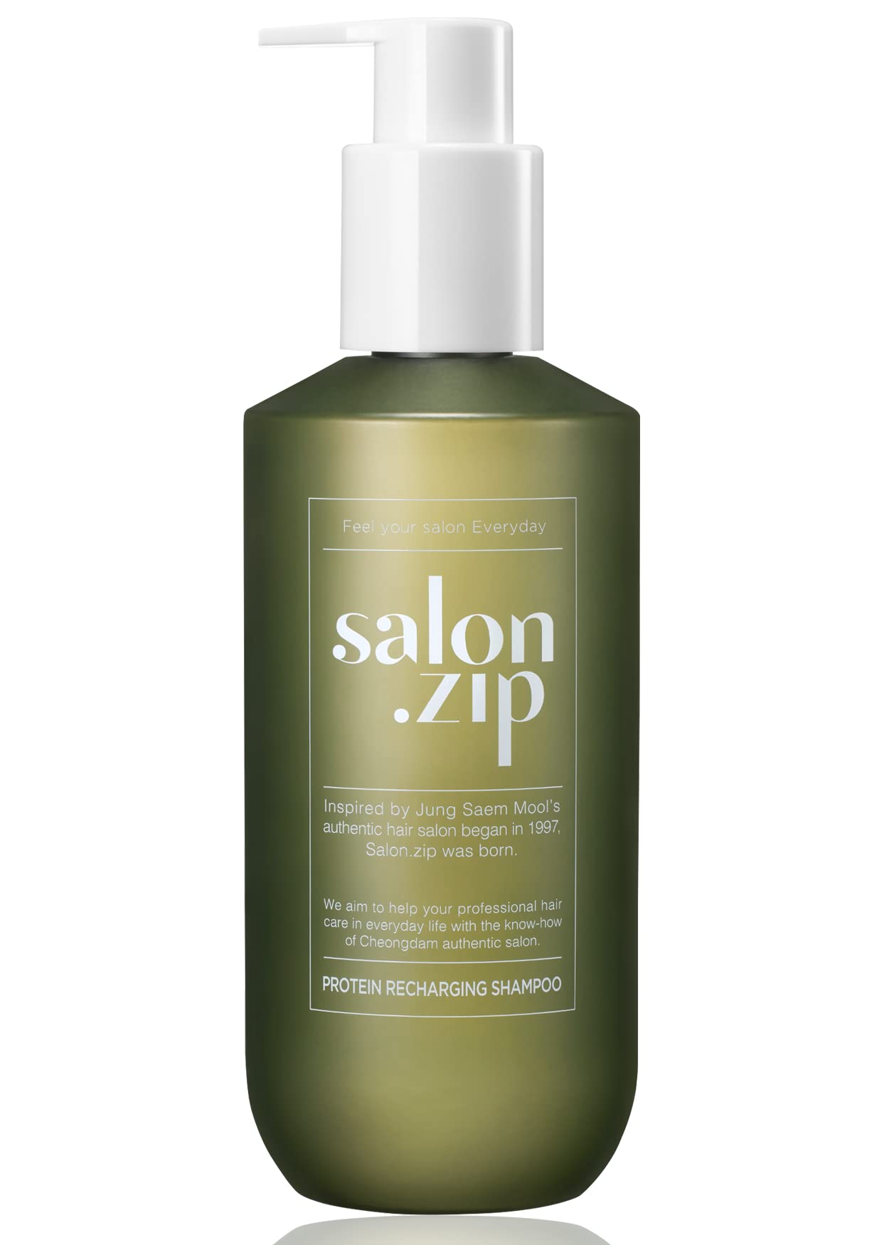 JUNG SAEM MOOL OFFICIAL Salon.ZIP Protein Recharging Shampoo for Damaged Hair and Hair Care, 14.1 oz (400 g) | Korean Cosmetics