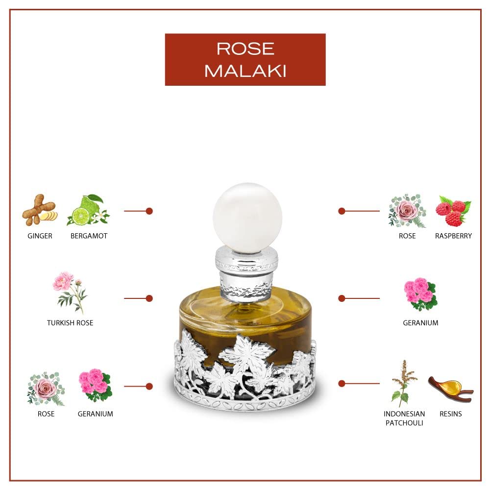 Swiss Arabian Rose Malaki - Luxury Products From Dubai - Long Lasting And Addictive Personal Perfume Oil Fragrance - A Seductive