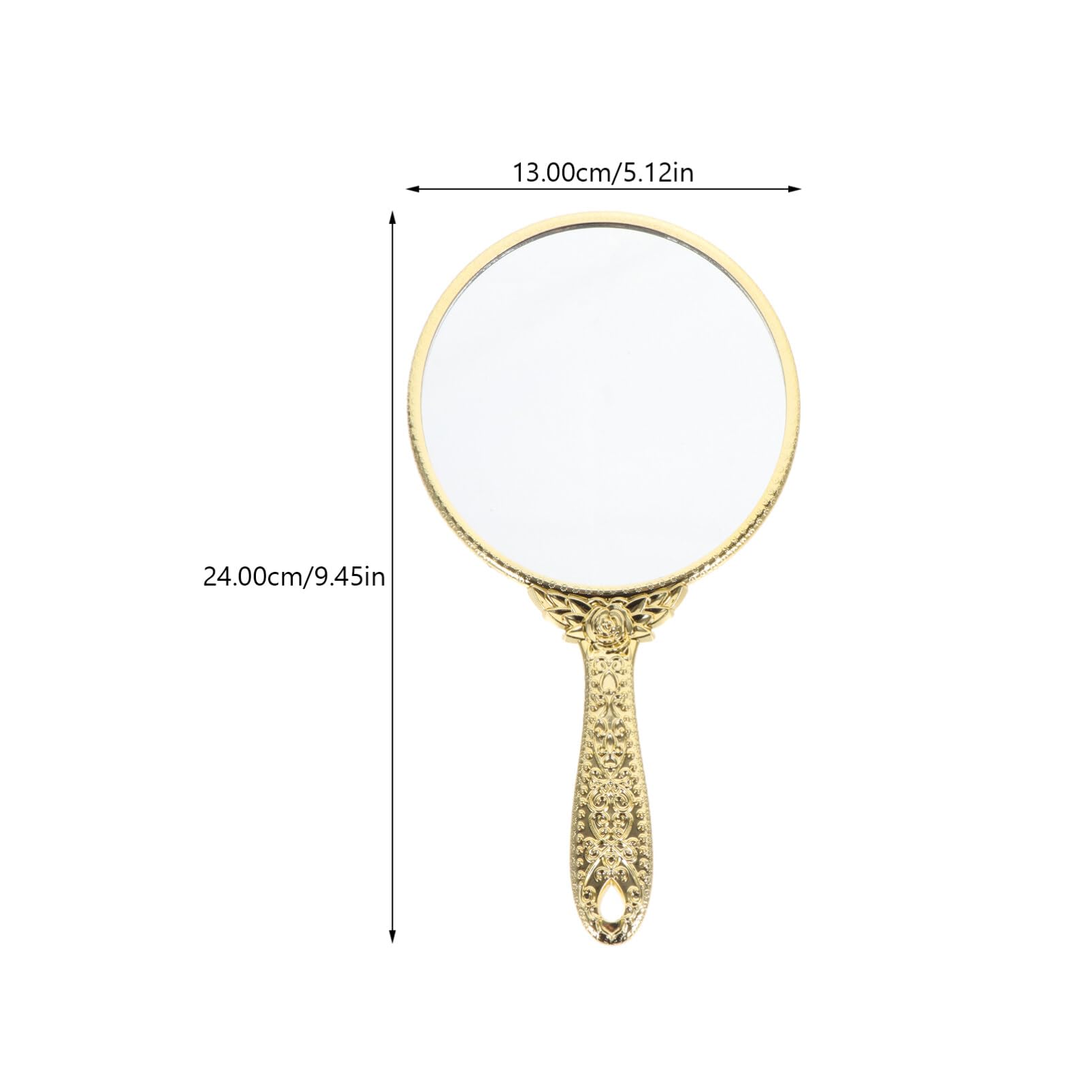 minkissy Hand Held Mirror Hand Mirror Vintage Mirror Handheld Mirror Makeup Mirror Hairdressers Mirror Vanity Mirror Cosmetic Mi