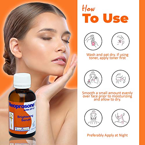 Neoprosone, Vitamin c Serum for Face  1 Fl oz  30ml  For Dark circle, Wrinkles & Dark Spots, Hyperpigmentation Serum  with Alpha