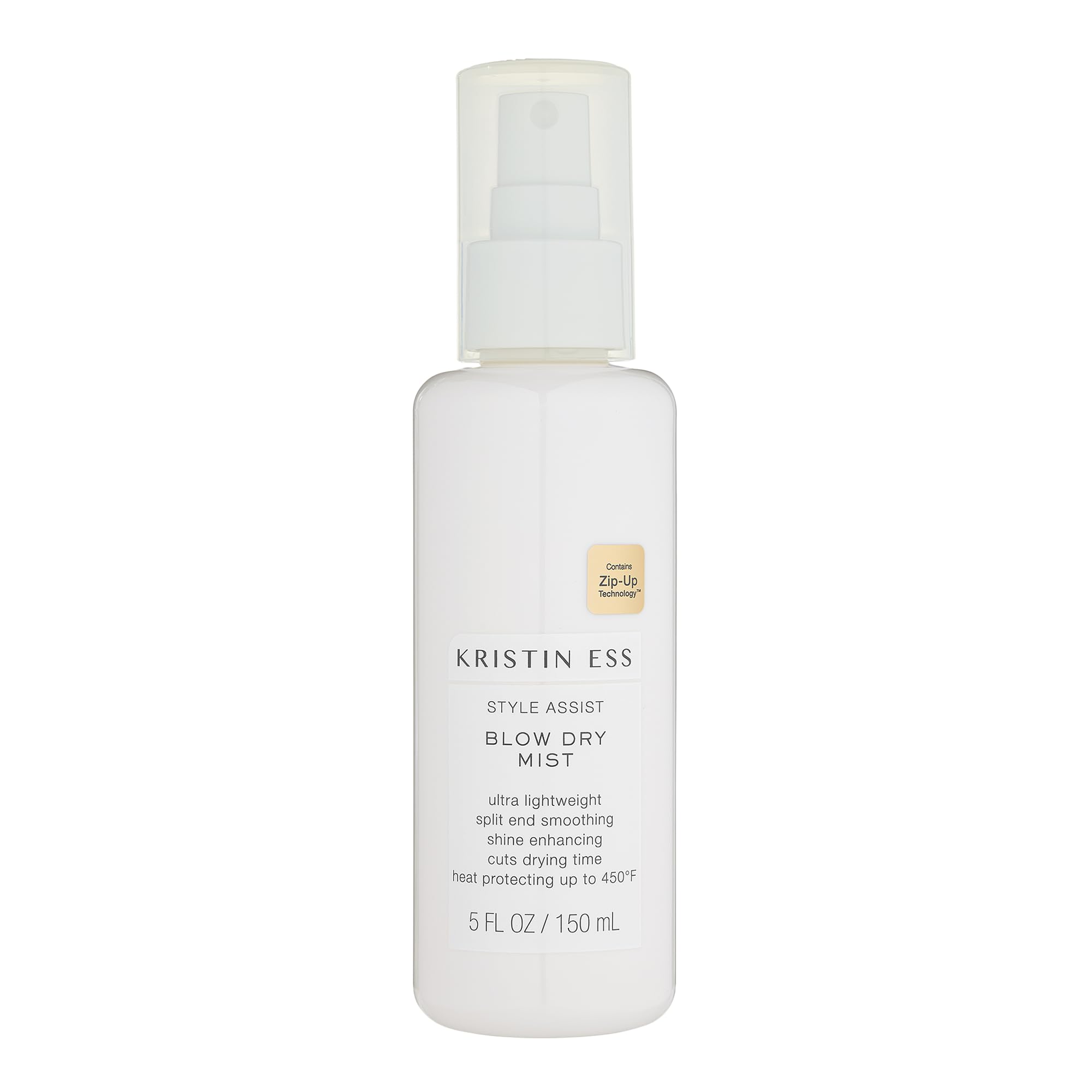 Kristin Ess Style Assist Blow Dry Mist Heat Protectant Spray - Shine Enhancing Frizz Control - Heat Protection Up To 450 - Sulfa