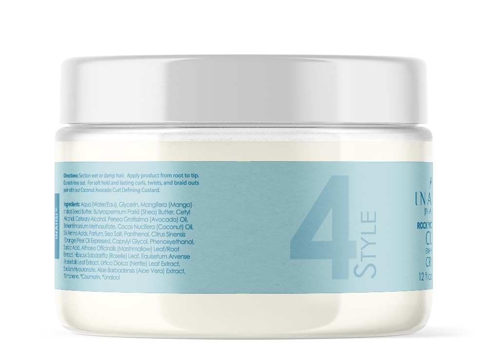 Inahsi Rock Your Curls Curl Enhancing Cream | Hair Cream for Men, Women, or Kids with Curly Hair | Hair Products for Naturally C