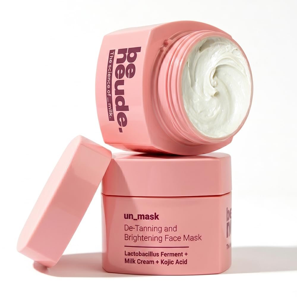 Be Neude Instant Detanning + Hydrating + Brightening Face Mask  Dry Skin Friendly 50Ml  Un_Mask