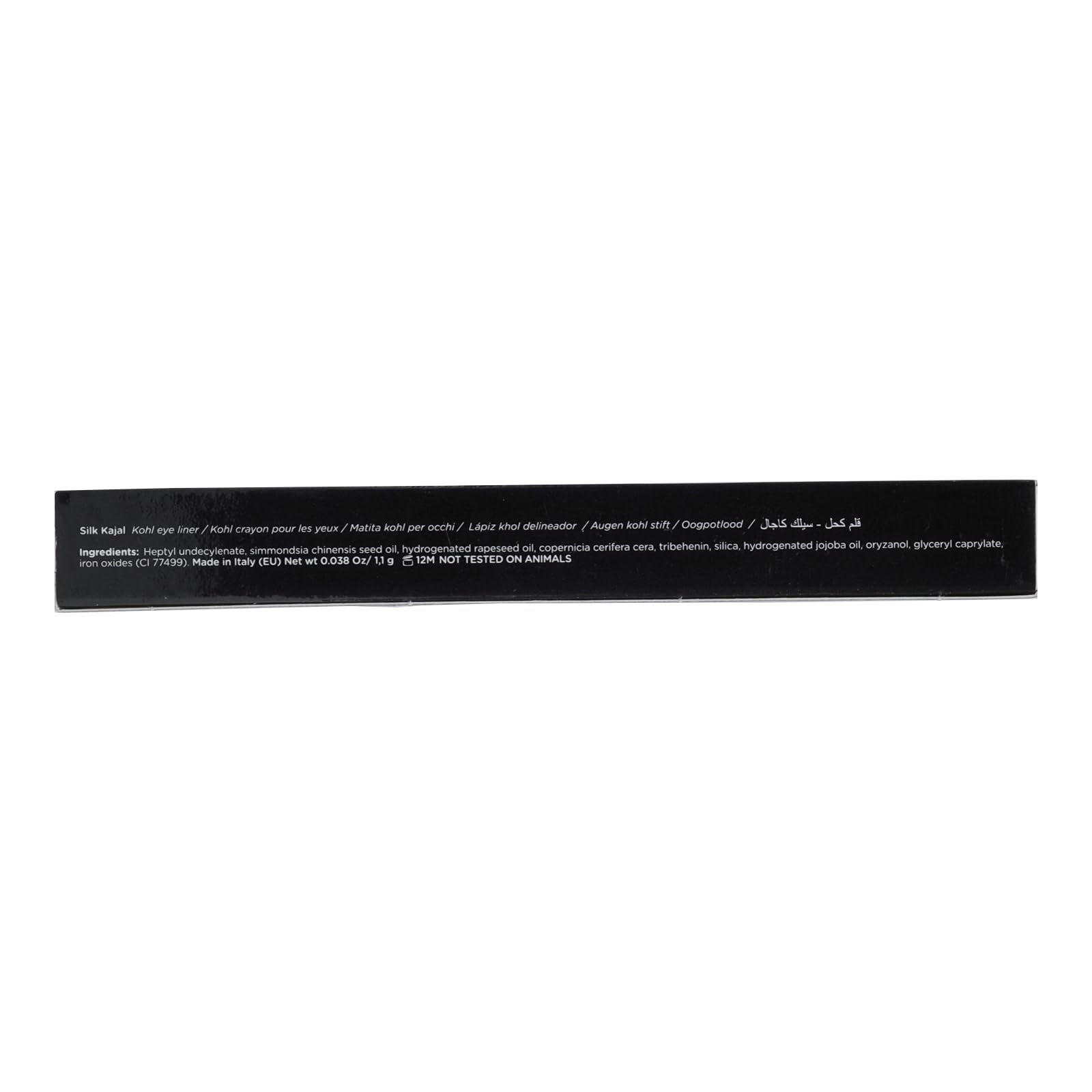 Lord & Berry SILK KAJAL Kohl Eyeliner Pencil, Long Lasting Soft Gel based Eye Liner for Women With Smudgeable Semi-Matte Finish,