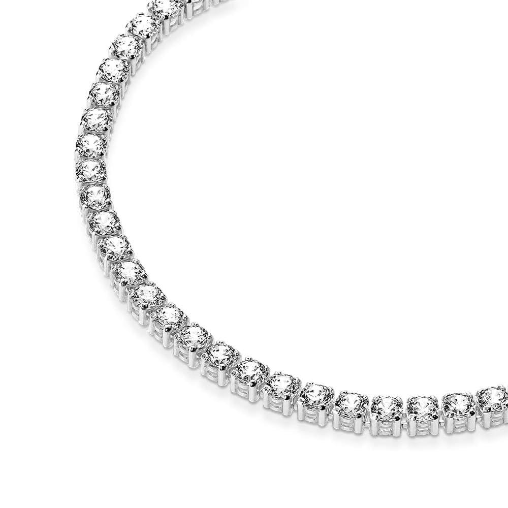 Pandora Sparkling Tennis Bracelet - Sterling Silver & Cubic Zirconia Bracelet for Women Timeless Collection - Gift for Her - 18