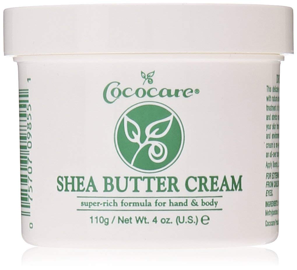Cococare Cream for Hand and Body, Shea Butter, 4 Ounce
