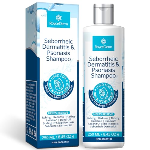 Roycederm Psoriasis Shampoo, Seborrheic Dermatitis Shampoo, Folliculitis Shampoo, Dandruff Shampoo, Scalp Psoriasis & Seborrheic