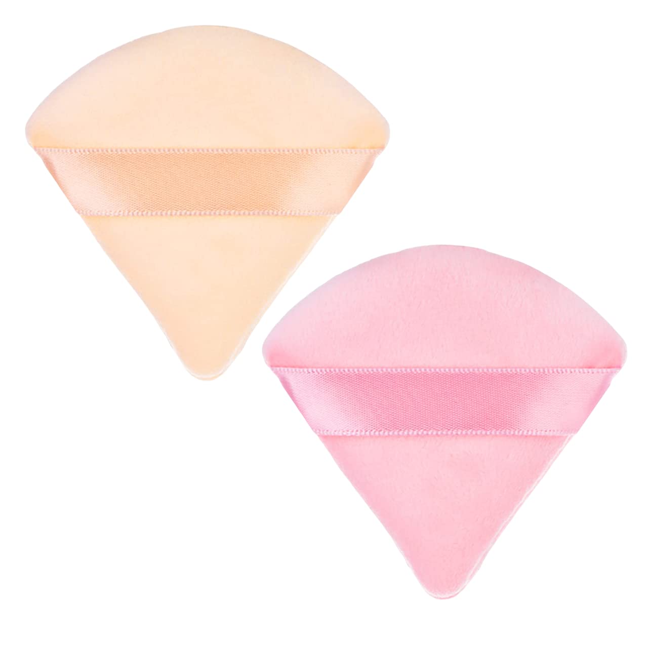 Ghelonadi Triangle Powder Puff For Face Powder Soft Triangle Velour Makeup Powder Puffs For Setting Loose Powder Beauty Powder S