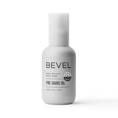 Bevel Pre Shave Oil for Men with Castor Oil, Olive Oil and Tea Tree Oil, Helps Soften Hair and Protect Skin from Irritation and