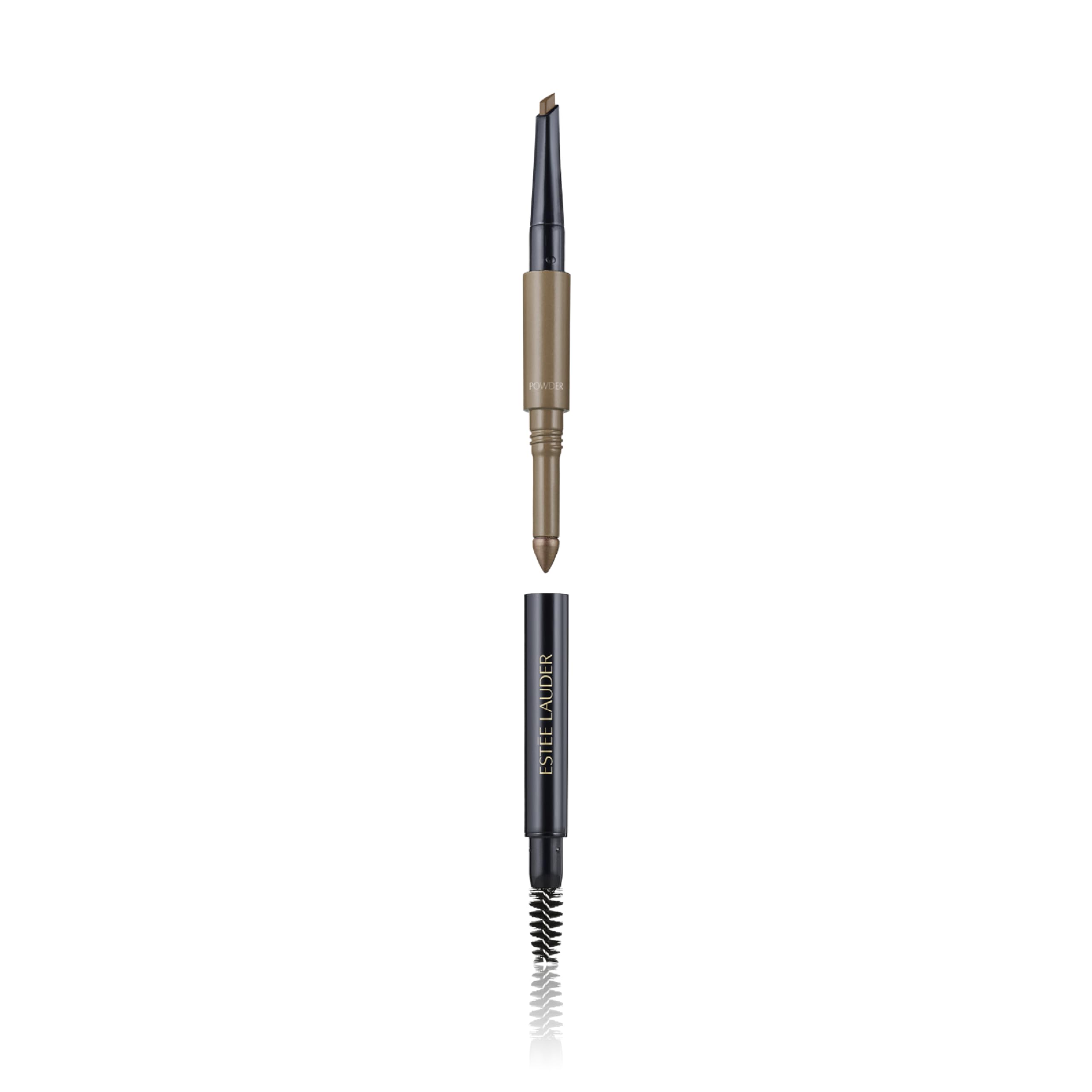 Est  e Lauder The Brow Multi-Tasker 3-in-1 Tool | Eyebrow Pencil, Powder and Brush, 07 Taupe