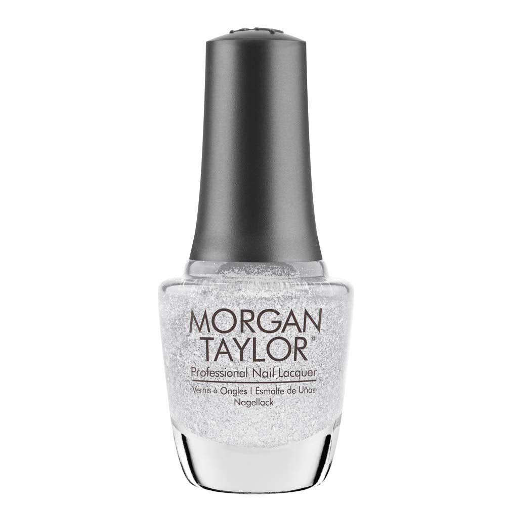 Morgan Taylor Nail Lacquer Shake Up The Magic! Collection (Liquid Frost) Silver Professional, Vibrant, Chip-Resistant, Fast-Dryi