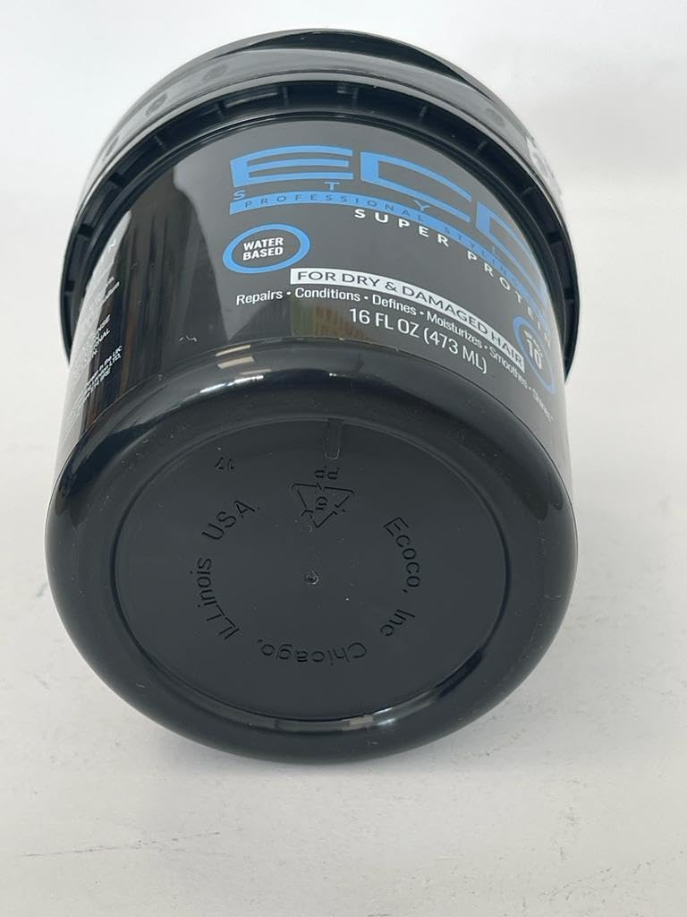 Eco Style Styling Gel Super Protein, Black, 16 Ounce