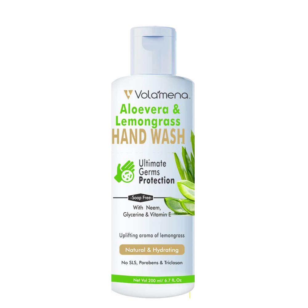 Volamena Aloevera & Lemongrass Hand Wash 200 Ml (Rose & Ginger)