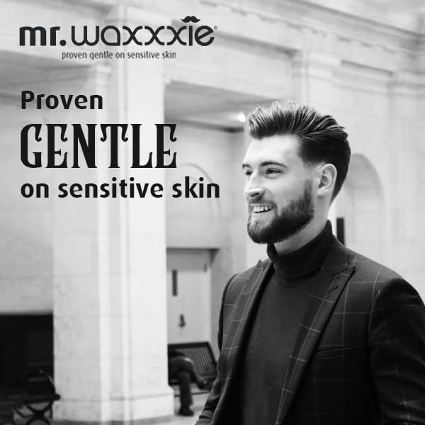 Waxxxie Mr Microwaveable Barber Wax 6.7 fl oz - Men's Hair Removal Beard Wax to Tidy up Edges and Remove Stray Hairs