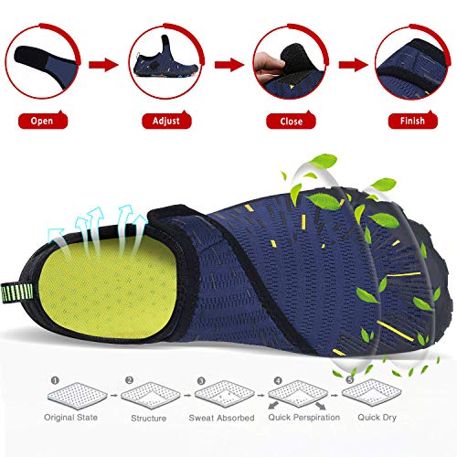 Men Women Quick Dry Barefoot Hiking Water Shoes For Swim Surf Exercise