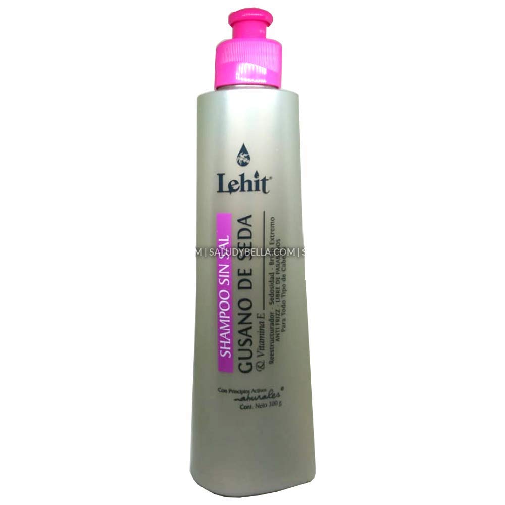 Lehit Champu Sin Sal Gusano De Seda & Vitamina E Reestructurador | Salt-Free Shampoo Silkworm And Vitamin E Restructuring Silkin