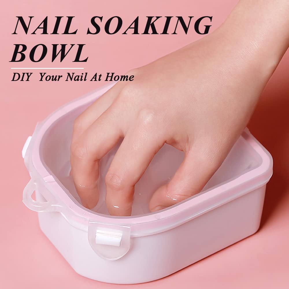 Nail Soaking Bowl, Gel Nail Polish Remover Kit, Manicure Bowl For Hand, Dip Powder Remover Tools, Nail Soak Off Bowl For Acrylic
