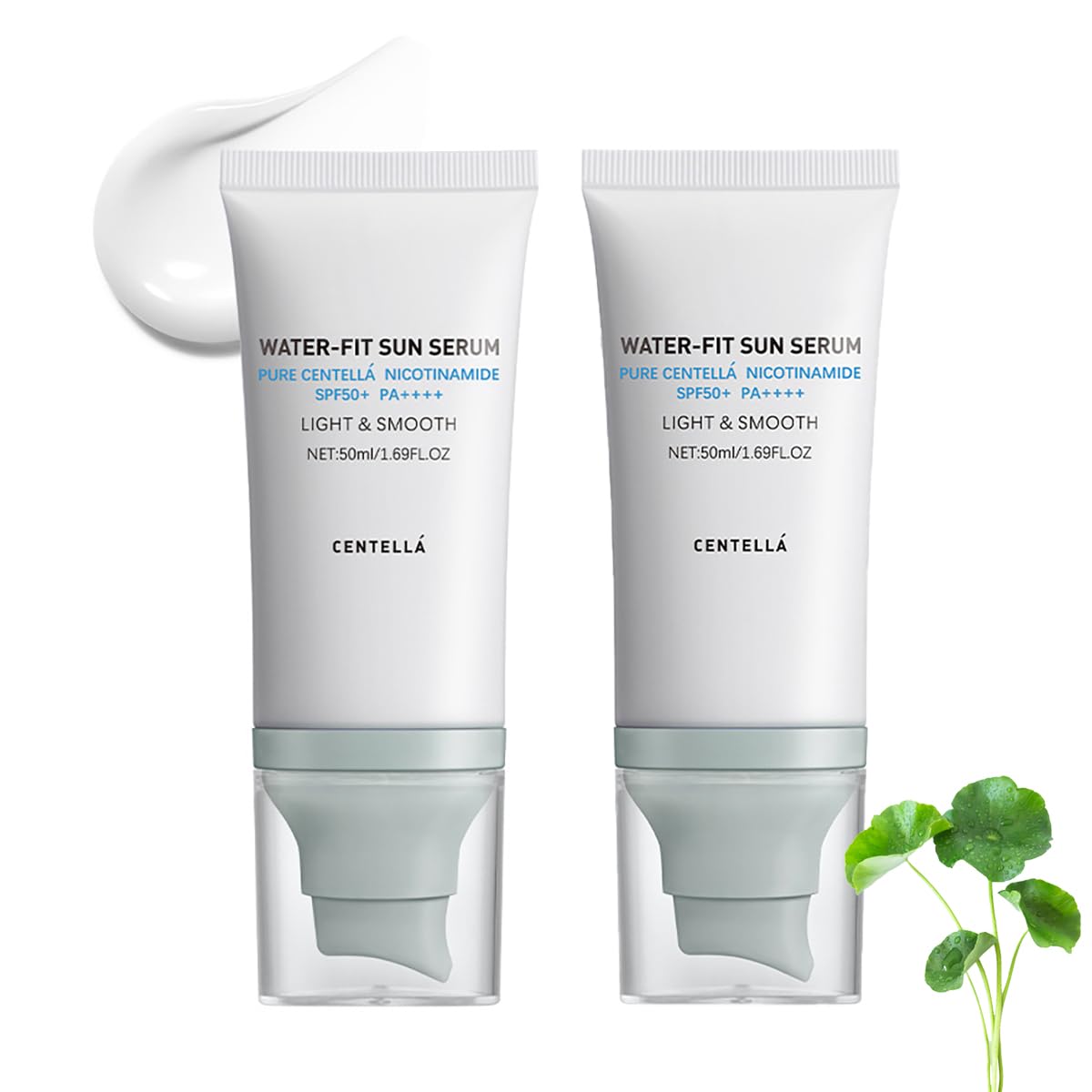 ??????????????   Sunscreen SPF50 PA++++, 50ML Cen-tella Madagascar Face Sun Screen Long-Lasting Protection (2 Packs)
