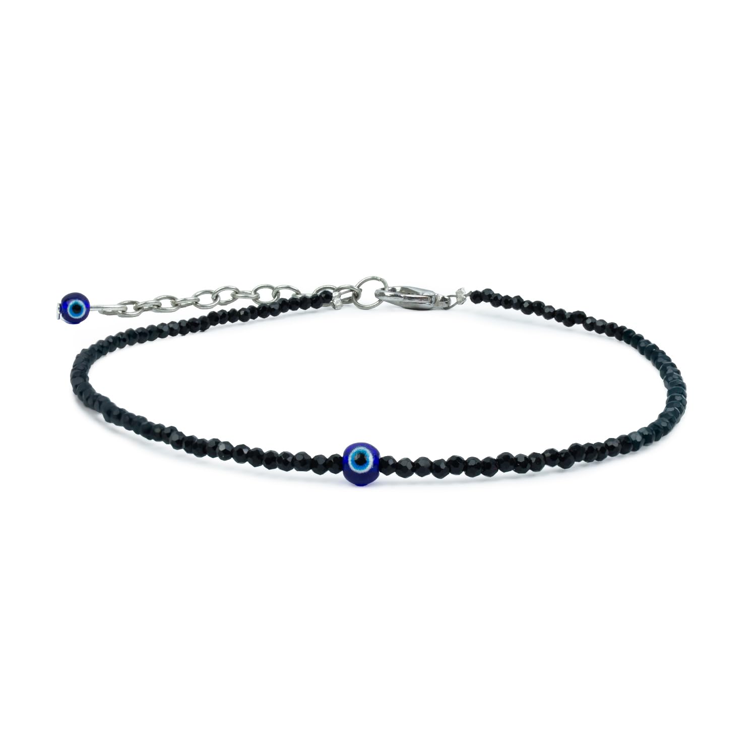 Astrotalk Evil Eye Anklet for woman with Black Tourmaline | Stone of Protection, Balance & Positivity | Spiritual Anklet for Women | Best Gift for Woman | Spiritual Jewellery for Women