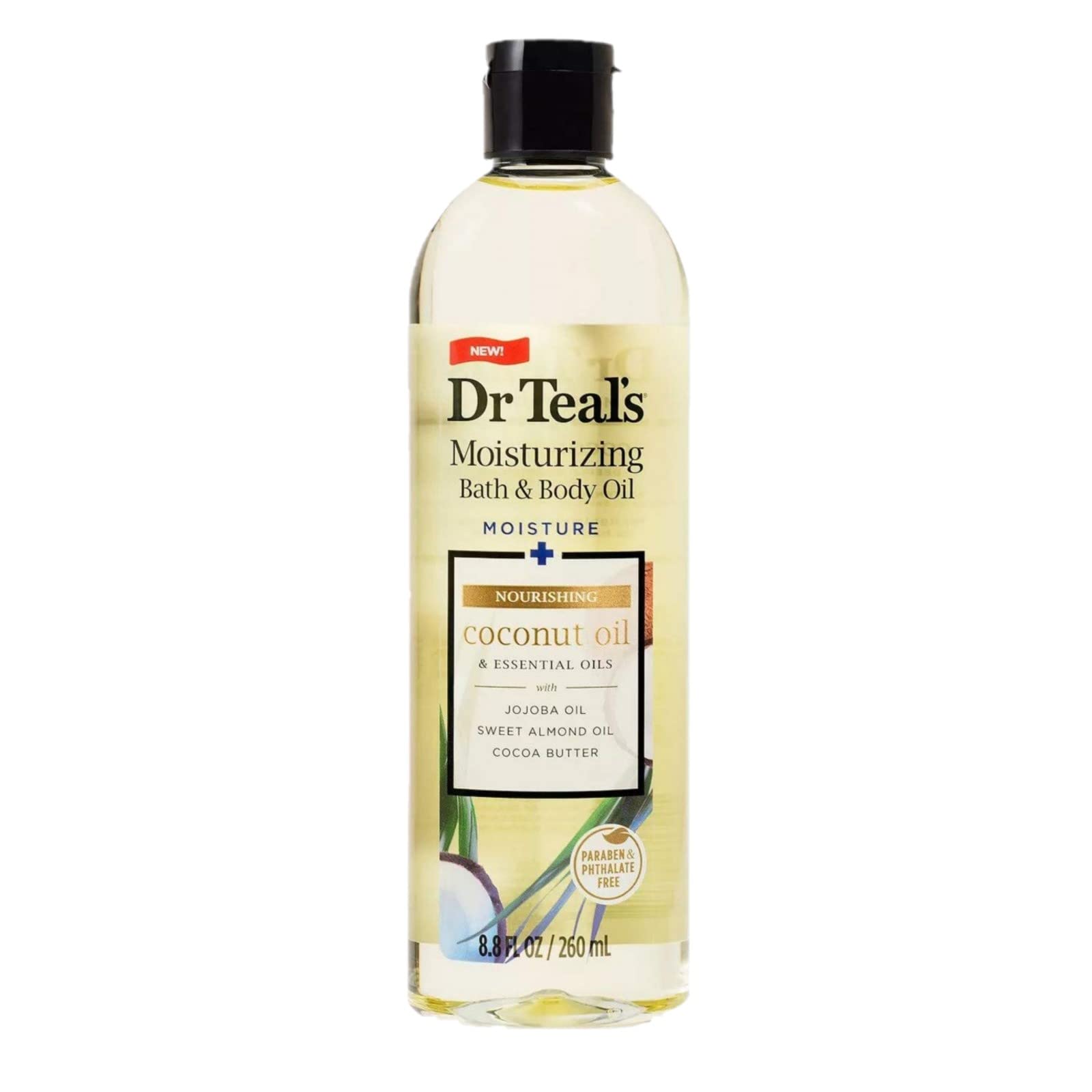 Dr. Teals Coconut Bath & Body Oil Gift Set (2 Pack, 8.8Oz Ea.) - Nourishing Coconut Essential Oils Blended With Sweet Almond Oil