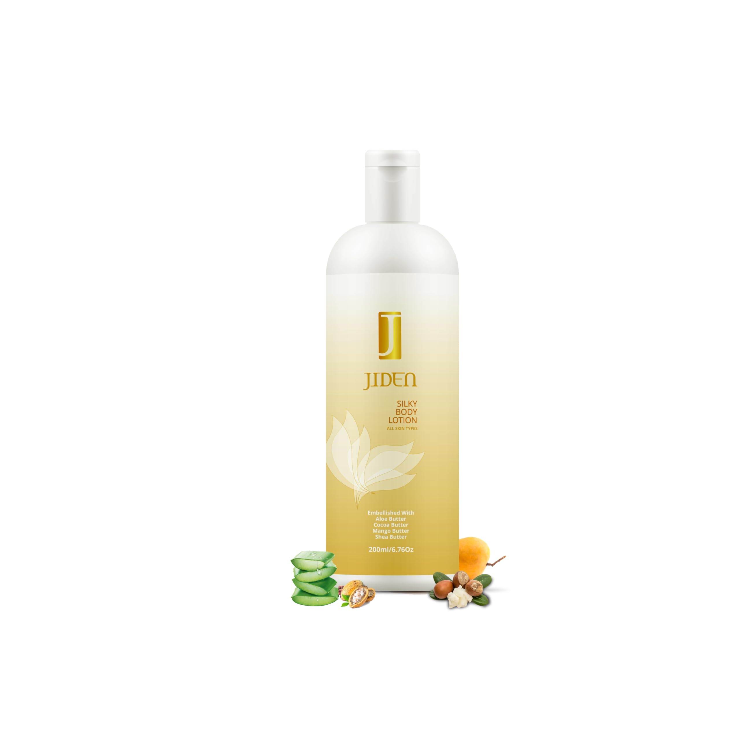 Jiden Silky Body Lotion Embellished With Aloe Butter, Cocoa Butter, Mango Butter, Shea Butter, All Skin Type For All Seasons, De