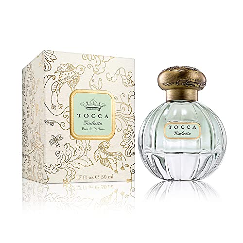 Tocca Eau De Parfum, Giulietta: Fresh Floral, Pink Tulips, Green Apple, Vanilla Orchid, Hand-Finished Bottle, 1.7 Oz. | 50 Ml