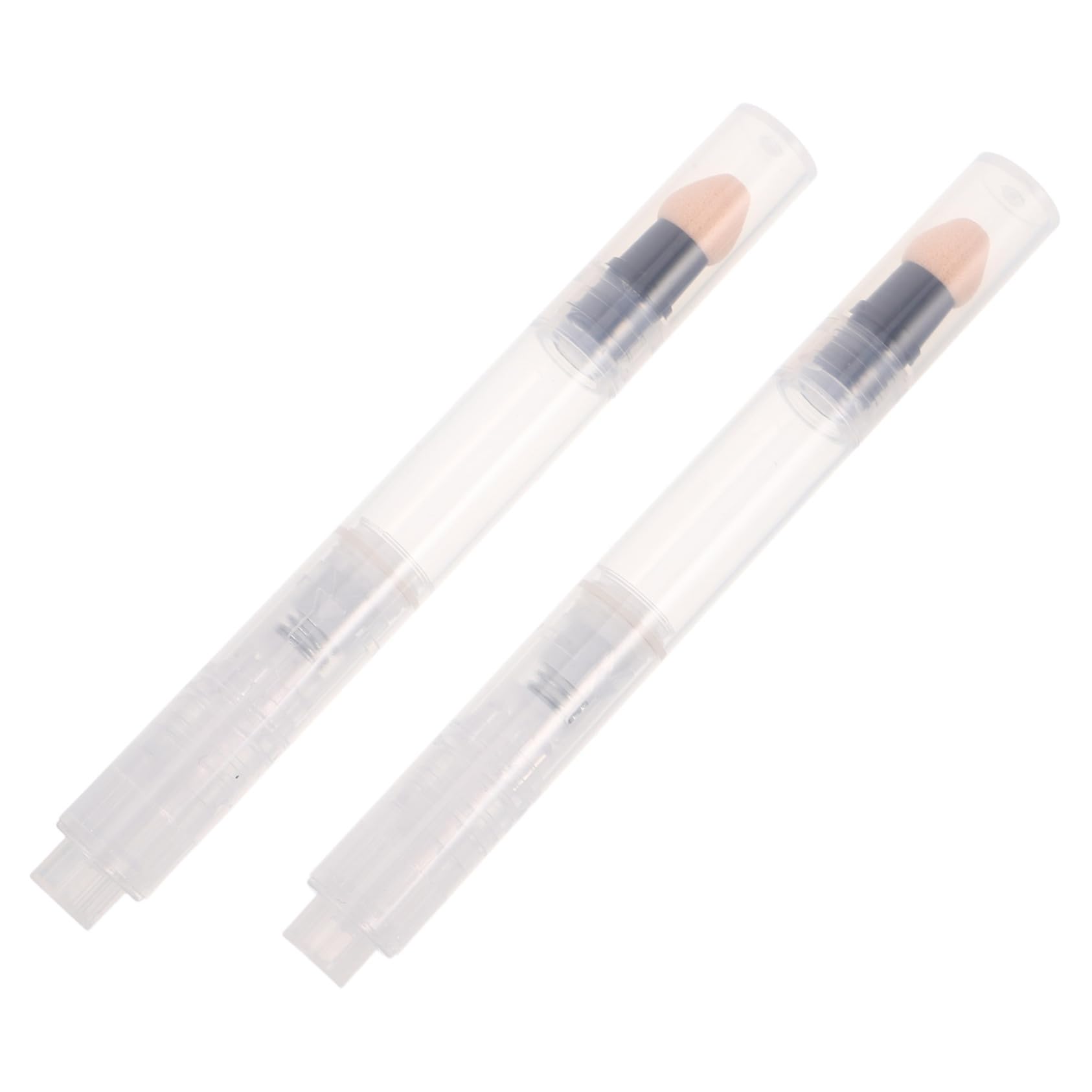 ELAYARD 2pcs Travel Blush Pen Multiuse Makeup Dispenser Pen Refillable Makeup Press Powder Press Applicator Tool for Women