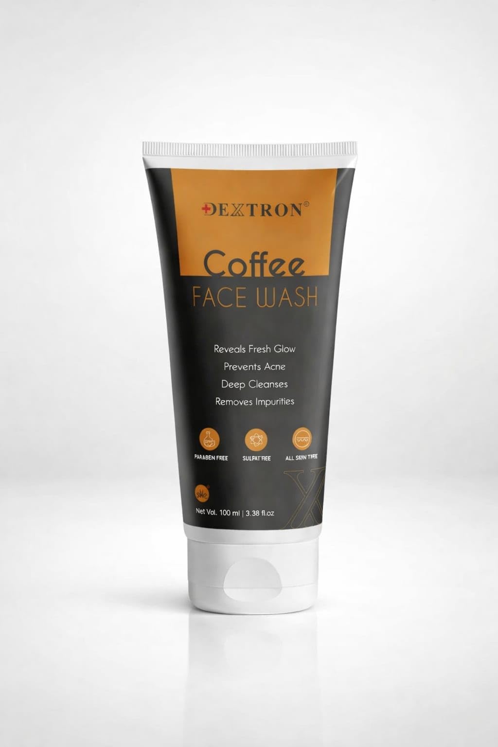 Coffee Face Wash For Oil Control & Refreshing Clean, Bright Look Daily Cleanser, Paraben Free, Sulphate Free, Gentle For All Ski