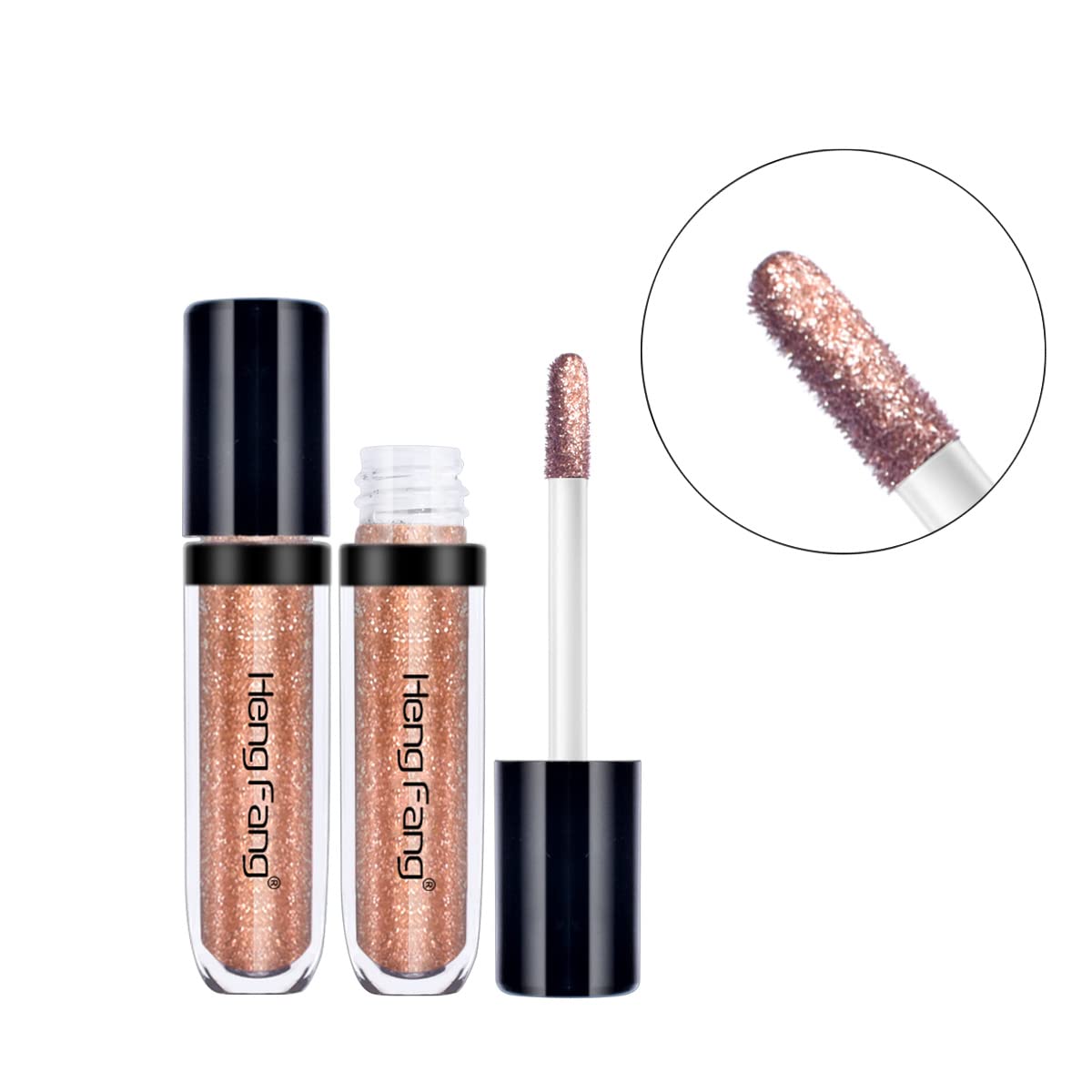 Lamuseland Glitter Liquid Eyeshadow, 6 Colors/Set Shimmer Metallic Shiny High Pigmented Eyeshadow Pencil Set, Long Lasting Water