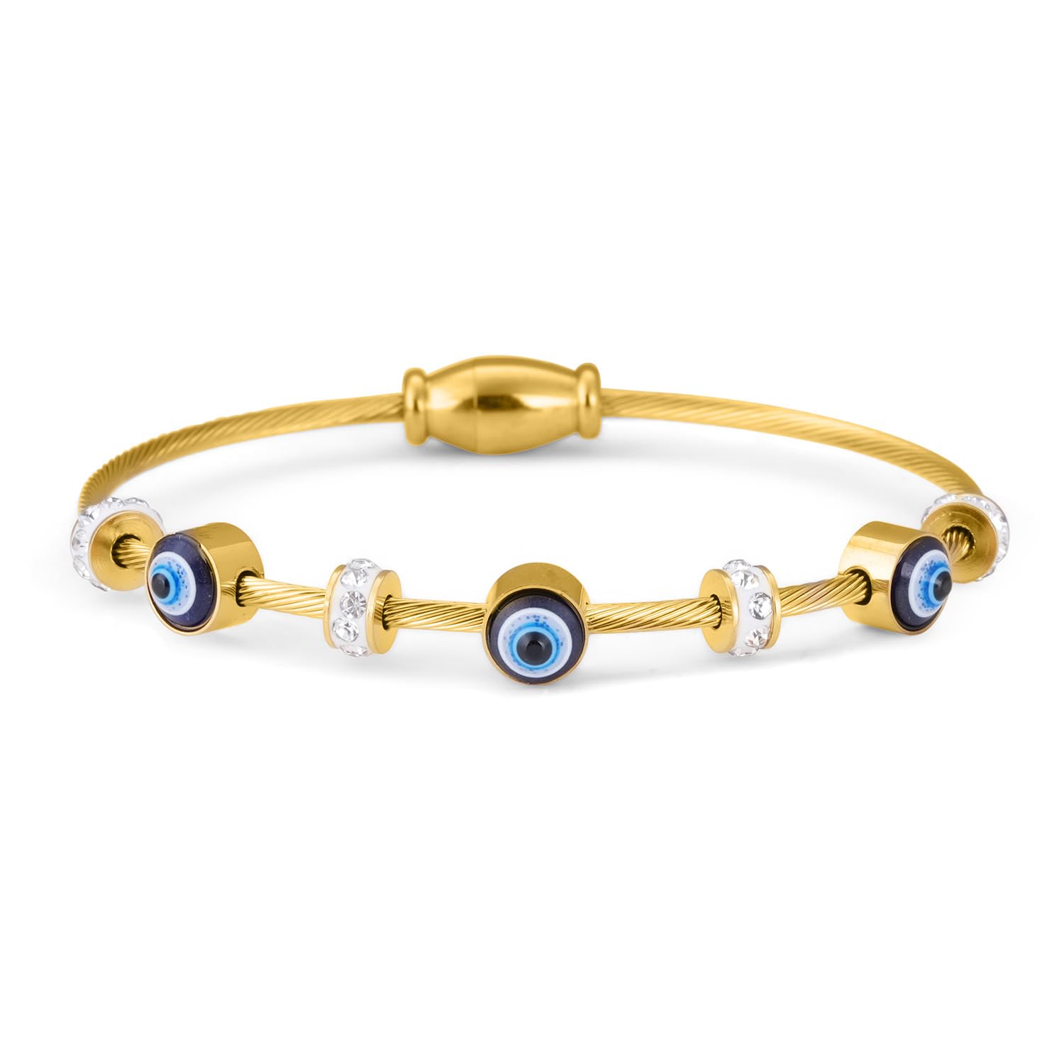 Palmonas Evil Eye Bracelet For Womens  Waterproof & AntiTarnish, Gift For Girls & Women