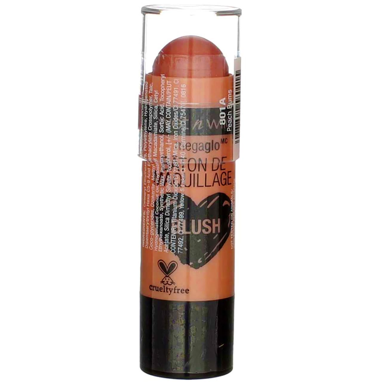 Wnw Megaglo Mkeup Stk 801 Size .21 O Wet N Wild Megaglo Makeup Stick 801A Peach Bums 0.21Oz
