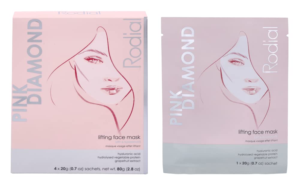Rodial Pink Diamond Lifting Face Mask Box of 4