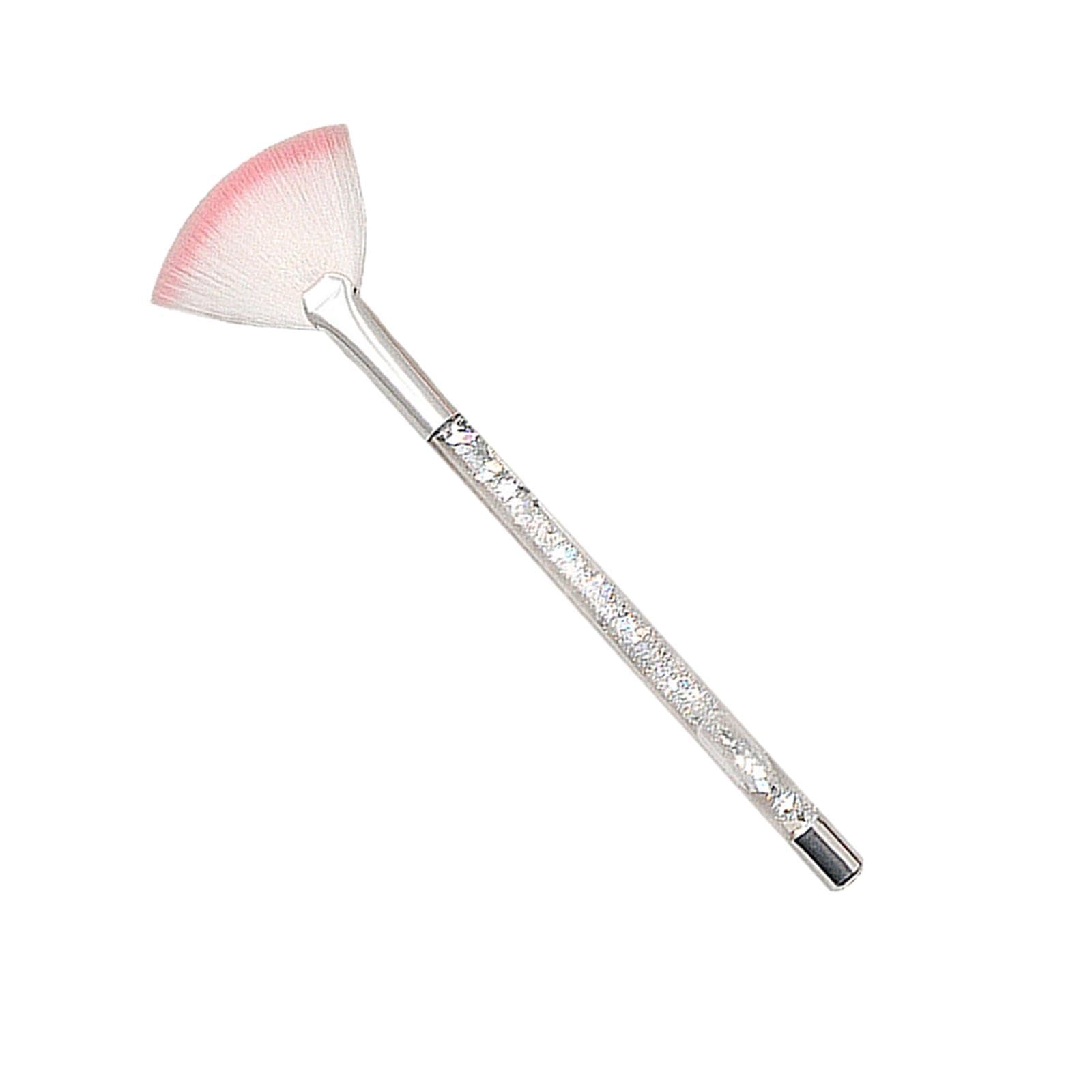 Secret Desire Fan Makeup Brush Durable Makeup Loose Powder Brush For Women Girlfriend Lady Argent