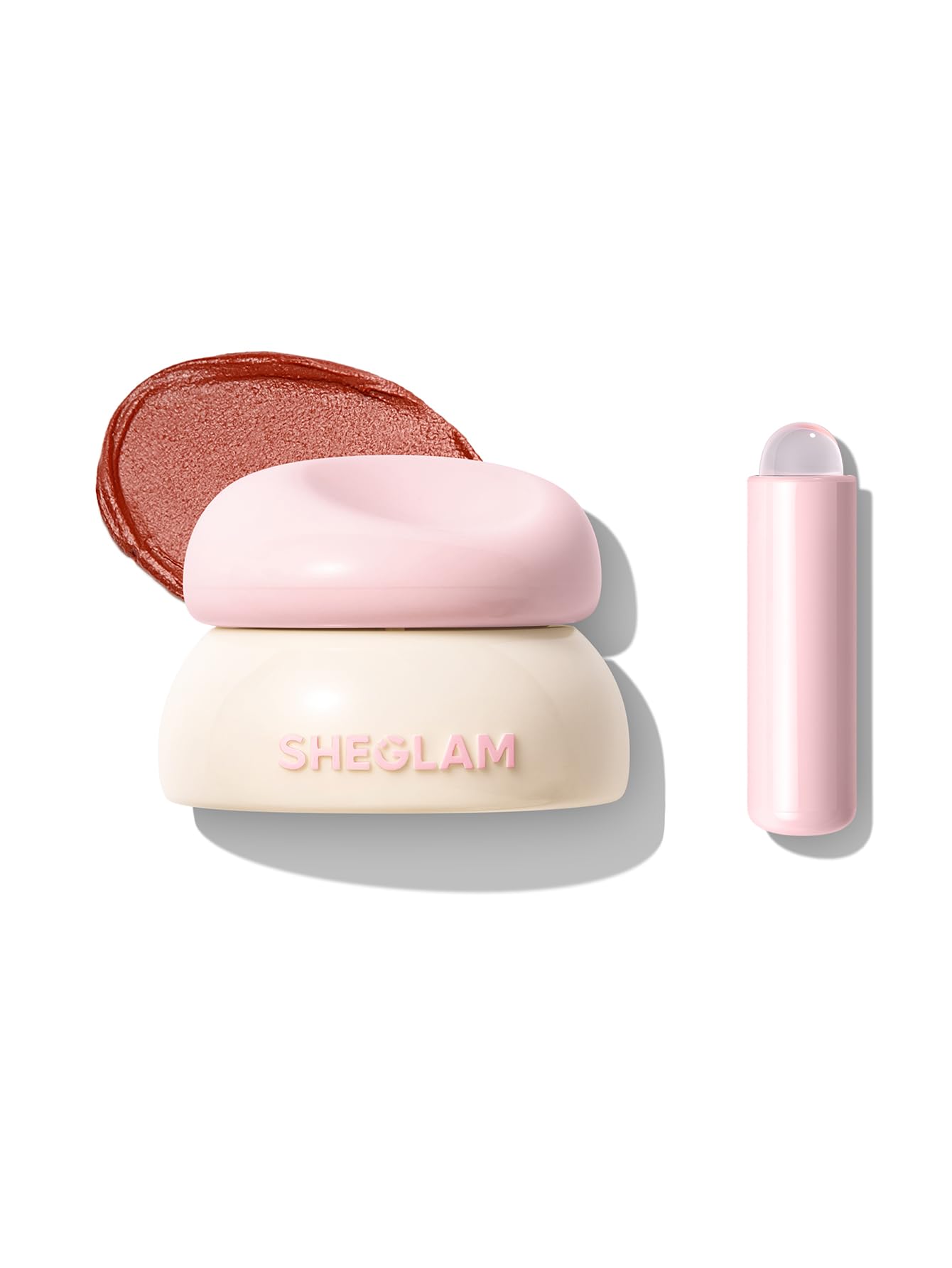 SHEGLAM Bounce Putty Pocket Lip Pot velvet Matte Lip Gloss Soft High Pigment Color Lip Stain with Brush-Berry Bliss
