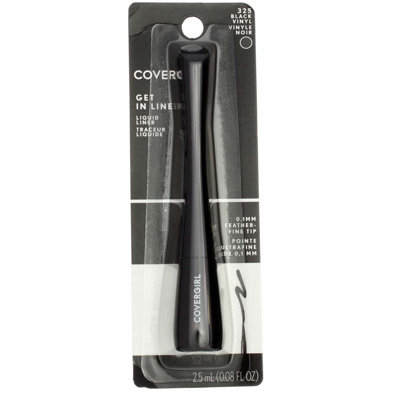 Cover Girl Get In Line Liquid Liner 325 Black Vinyl .08 Oz