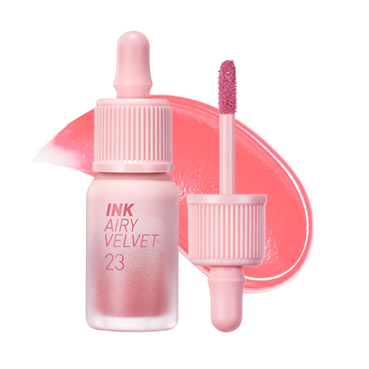 Peripera Ink Airy Velvet Lip Tint | High-Pigmentation, Lightweight, Soft,.Moisturizing (023 IN THE PEACHLIGHT)