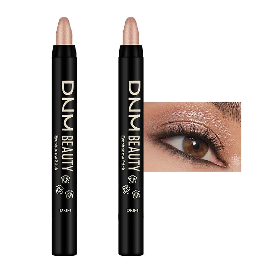 Evpct 2Pcs Cream Eyeshadow Sticks Set For Eyes Waterproof, Sand Shimmer Matte Eye Shadow Stick Pencil Pen Bulk Sombras En Crema