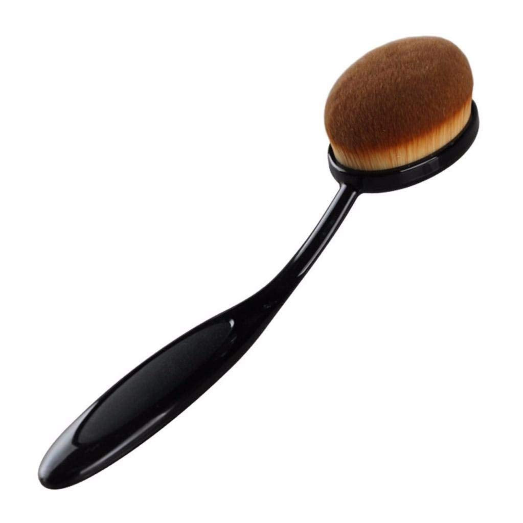 Banira Oval Foundation Brush, Makeup Tool (Black)