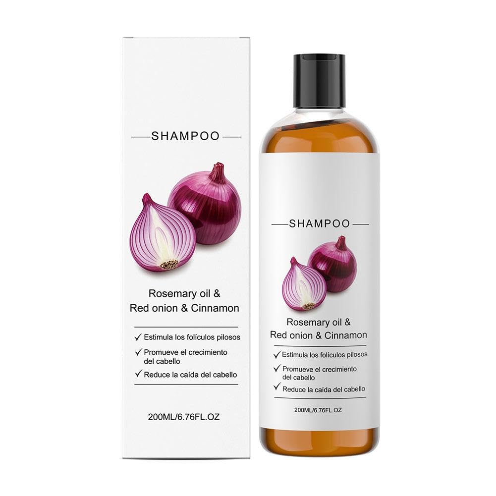 Viareline Volumizing Shampoo with Rosemary Oil, Red Onion and Cinnamon, Nourishing, Gentle on Scalp, 6.76 fl oz