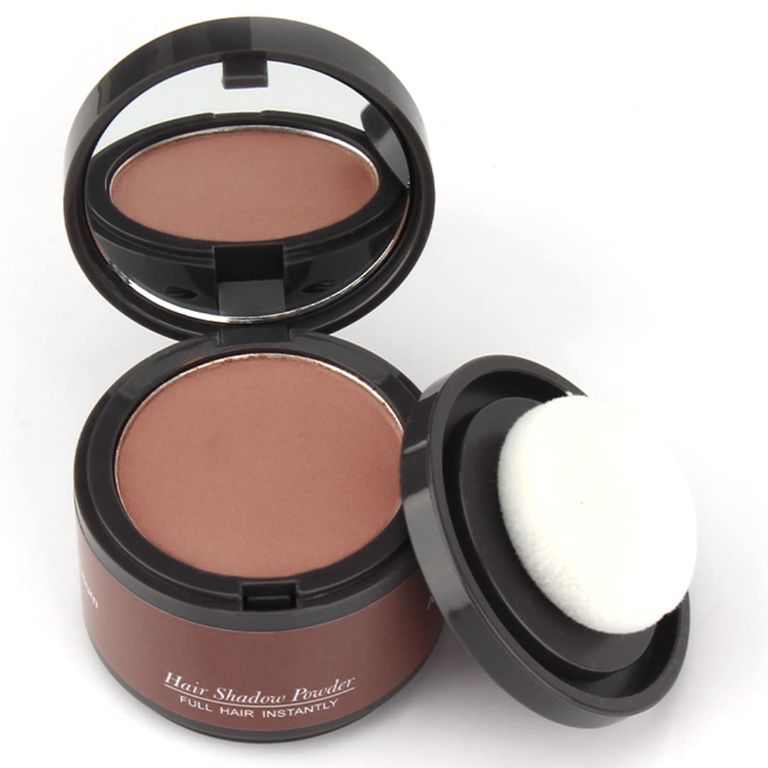 Hairline Powder(Auburn) Hair Root Dye, Instantly Hair Color Shadow Cover Gray Hair Root, Hair Touch-Up, Thin Hair Powder 4g
