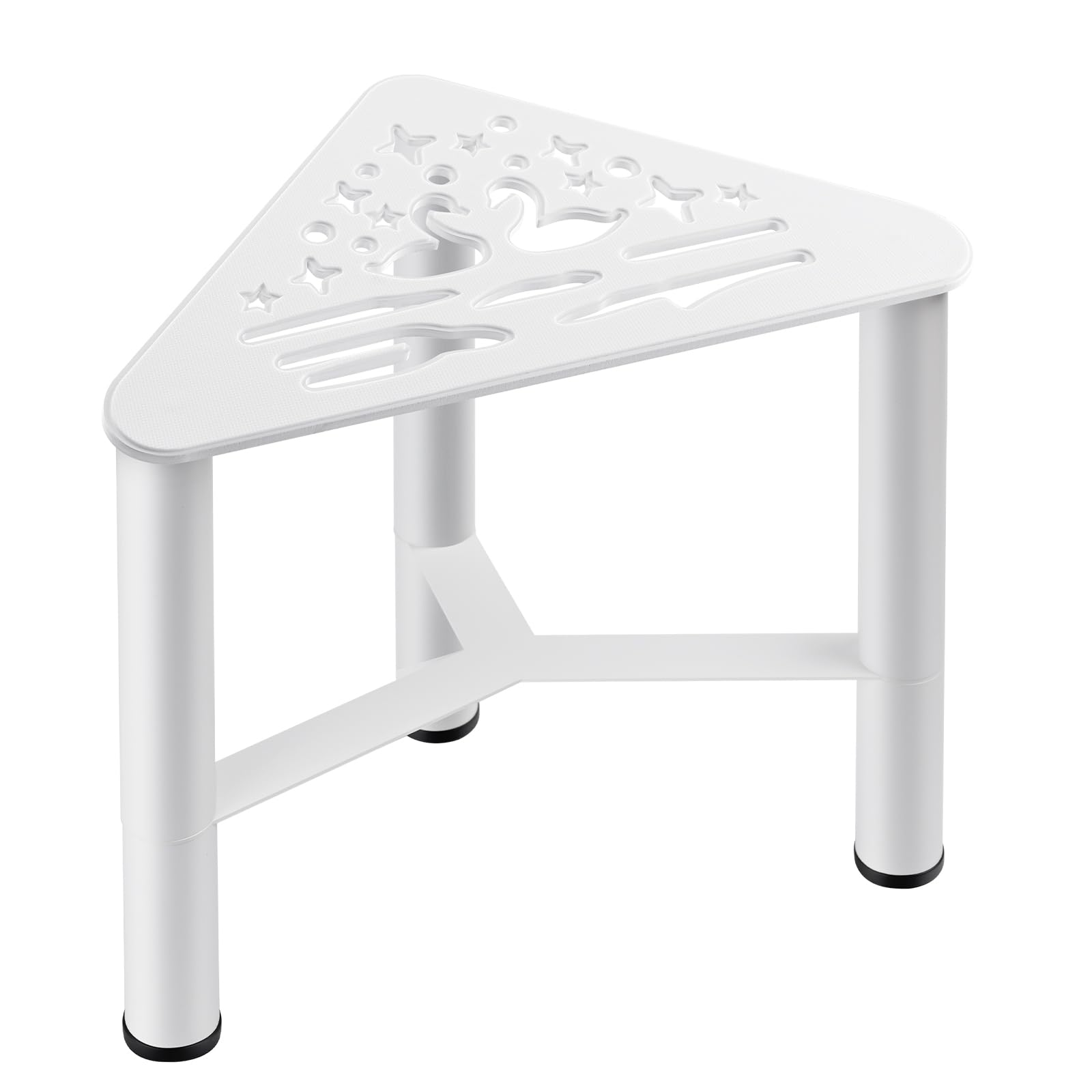 Metal Shower Foot Rest, Small Corner Shower Stool For Shaving Legs, Bathroom Bench For Inside Shower- Small Step Stools To Sit O