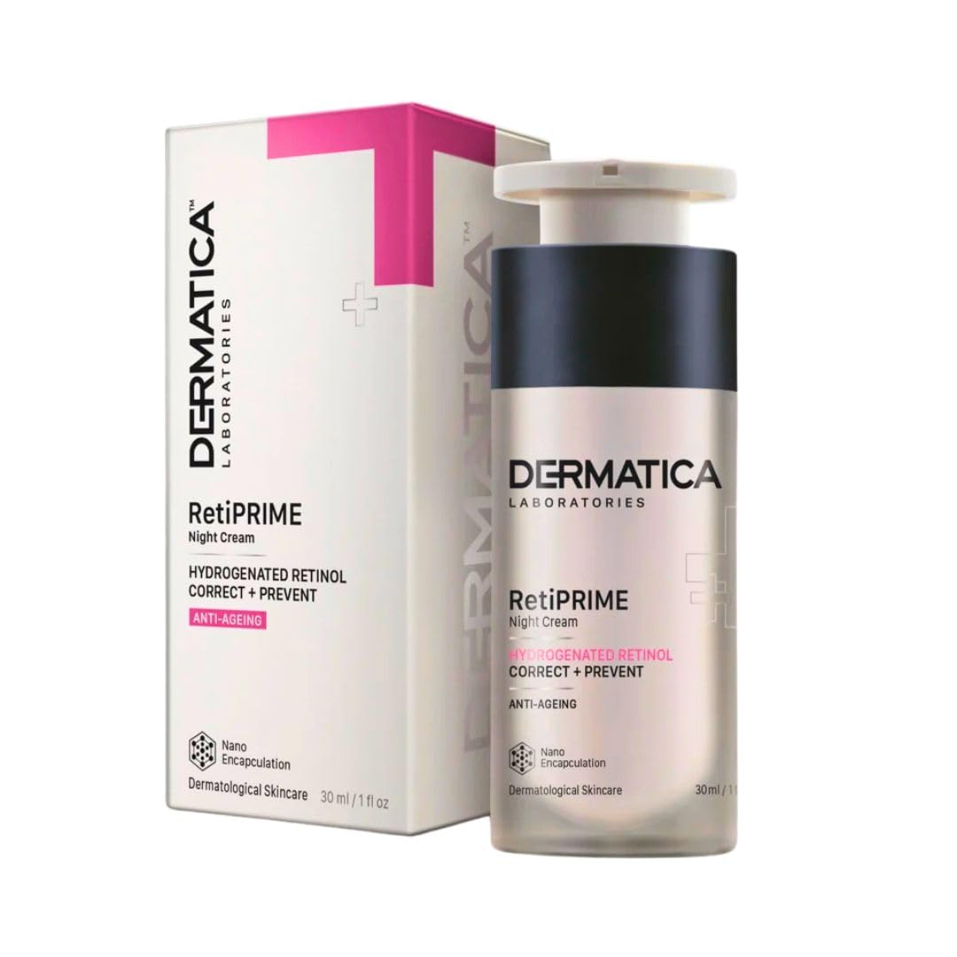 Dermatica Retiprime Night Cream With Hydrogenated Retinol, Biomarine Peptides & Algae Extract For All Skin Types. 30Ml