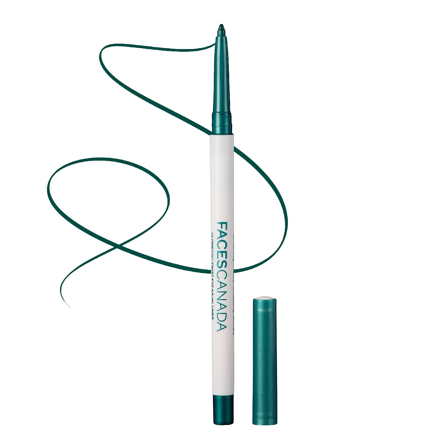 Facescanada Ultime Pro Twist Eye Metallic Kajal Liner Stick - Green,0.35G|High Impact Intense Color In 1 Stroke|24Hr Long Stay|M